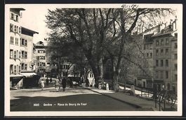 AK Geneve, Place du Bourg de Four, 1929