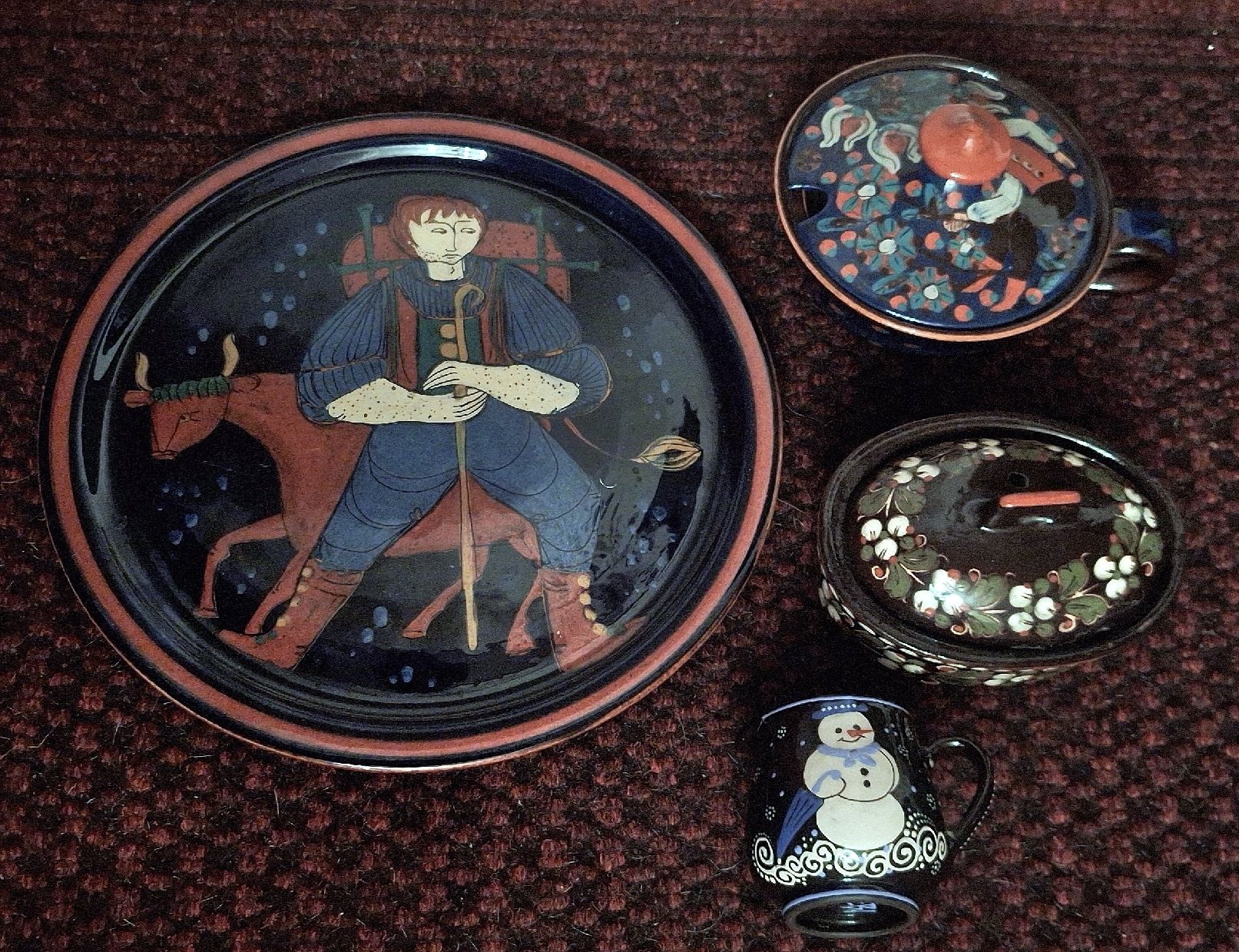 Set di piatti: Sehr schönes Kunst-Keramik Geschirr Set, Handbemalt – Usato da Emmenbrücke venduto da abu_9mj8 5