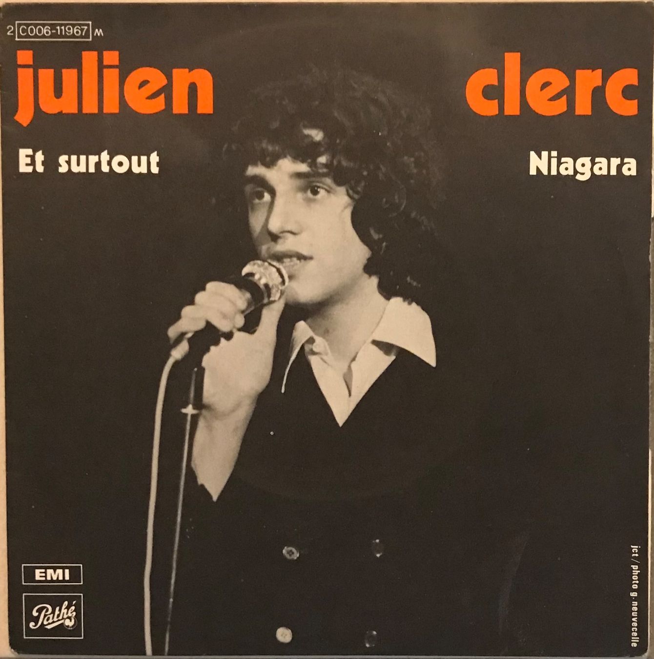 Schallplatten: JULIEN CLERC - NIAGARA – Gebraucht aus Bussigny von vinyl-pas-cher