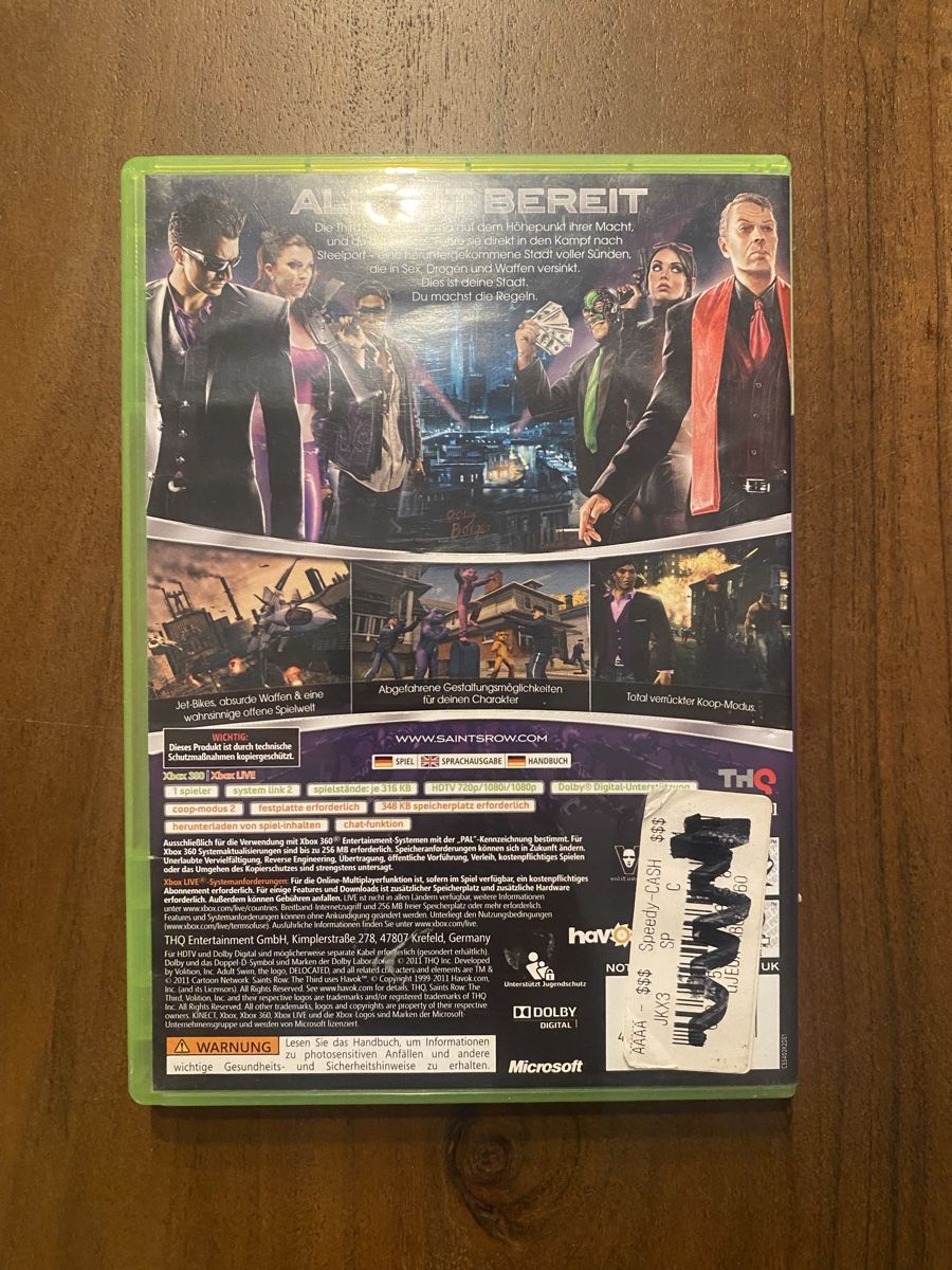 Microsoft Giochi: Saints Row The Third für Xbox 360 – Usato da Thunstetten venduto da Virus_33 2