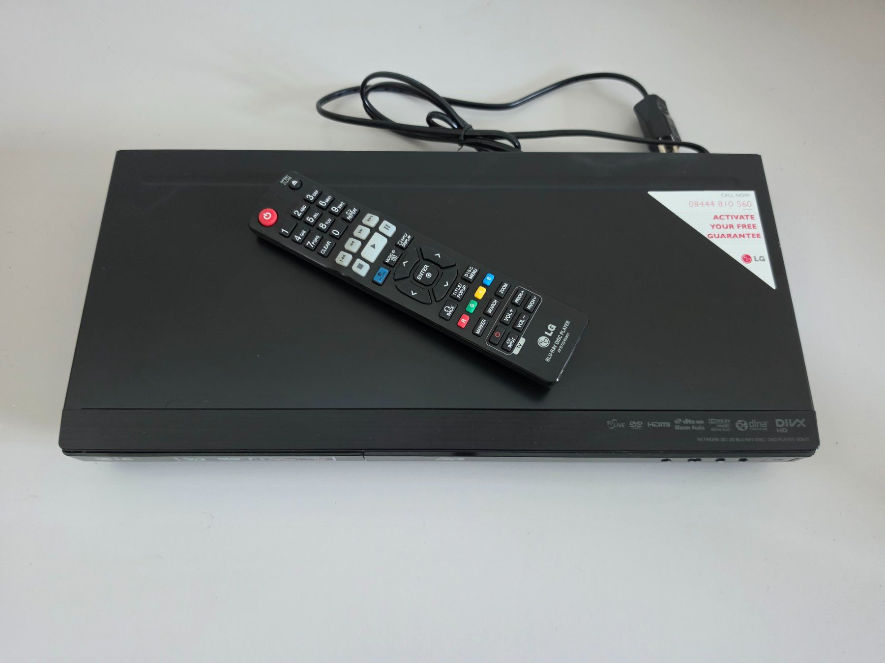 LG Sistemi audio & multimediali: LG BD670 3D Blu-ray Player - WLAN Smart TV - 2012 – Usato da Birr venduto da DisDas 1