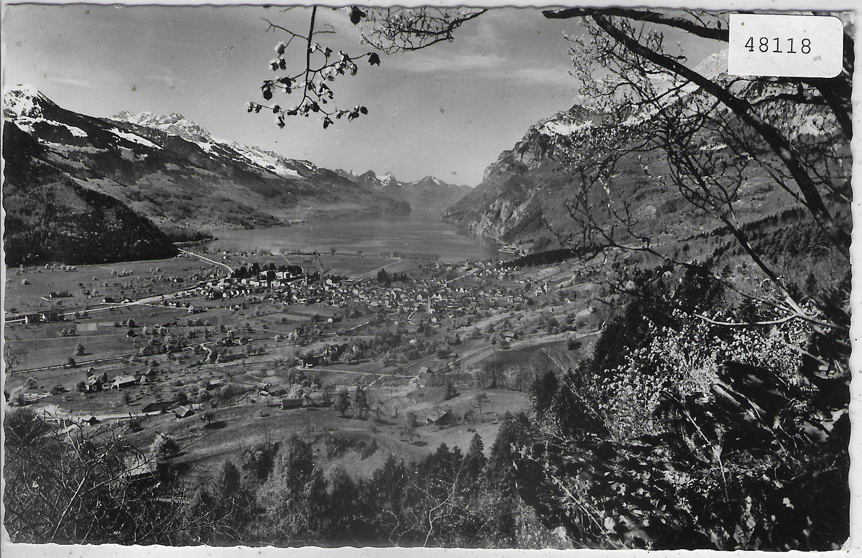Cartoline postali: Wallenstadt - Generalansicht – Usato da Ettingen venduto da Kartenplanet
