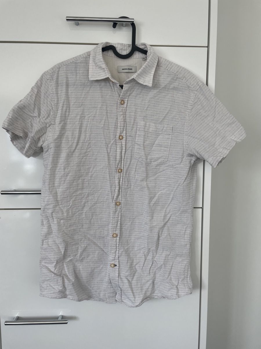 Camicie: Jack&Jones Herrenhemd Kurzarm Gr. S beige gestreift – Nuovo (secondo la descrizione) da Arbon venduto da llaauraa 1