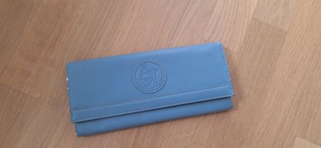 Armani Clutch/Geldbörse hellblau