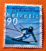 Nr.1068 Skirennfahrer  Sondermarken GESTEMPELT 2002  