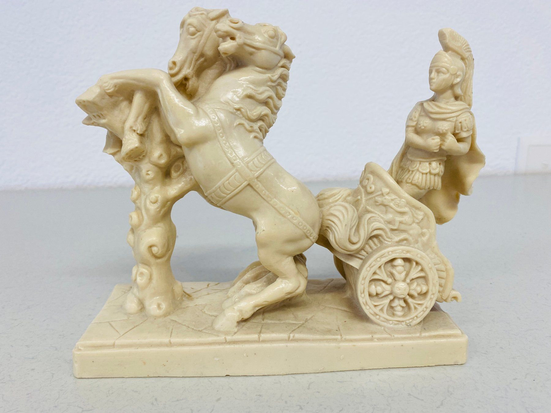 Figuren: Römischer Streitwagen mit Pferden und Gladiator Figur – Gebraucht aus Niederhelfenschwil von Chleeblatt1938 7