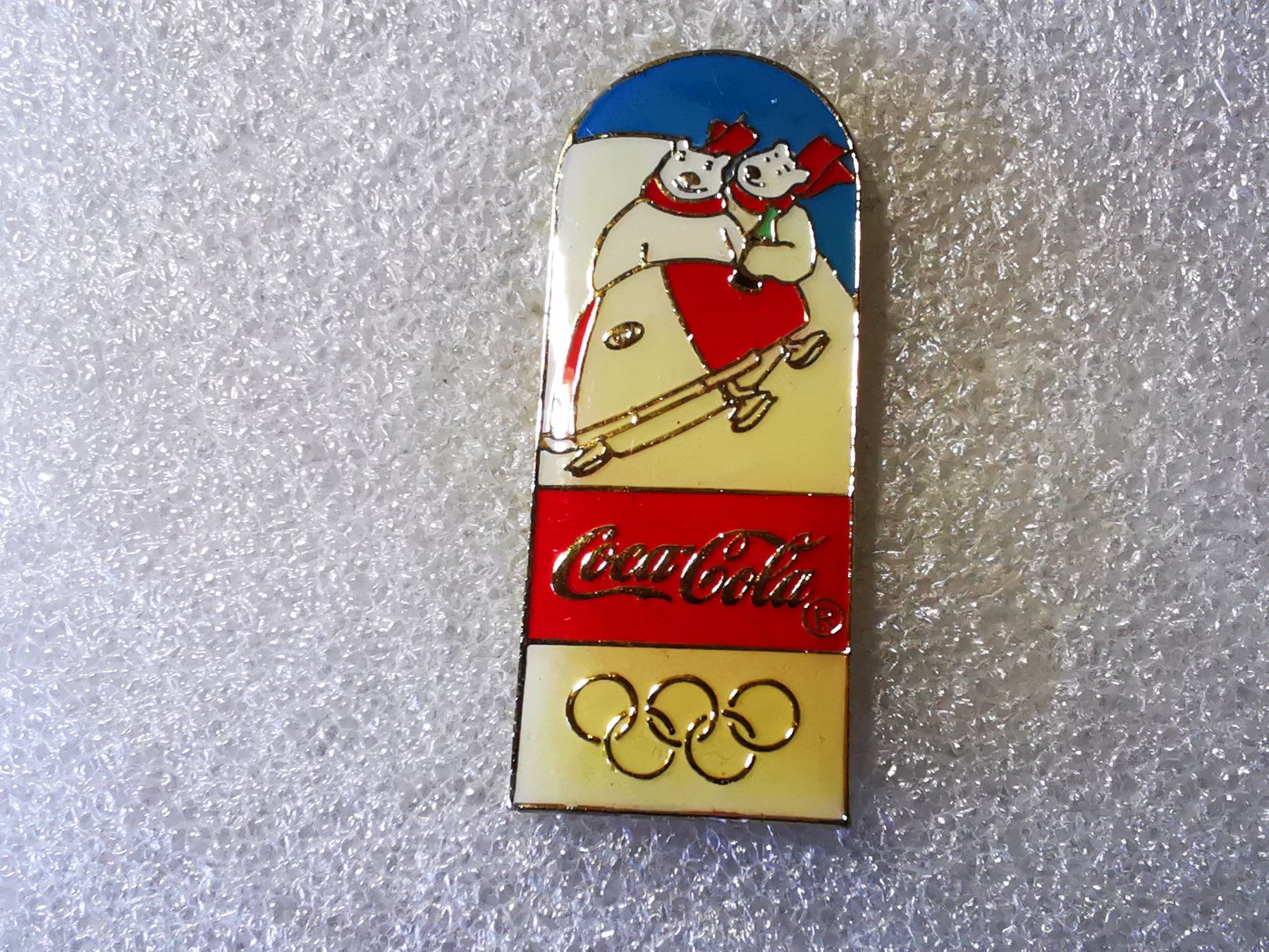 Placchette & Badge: Ansteckpin 74: Coca Cola x Olympia – Usato da Oppligen venduto da Pin-Fall-Shop
