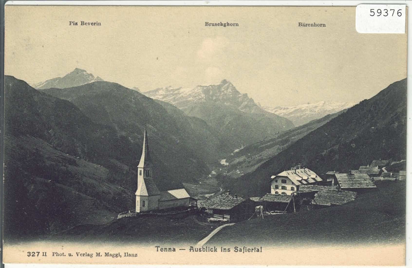 Cartoline postali: Tenna - Ausblick ins Safiertal – Usato da Ettingen venduto da Kartenplanet