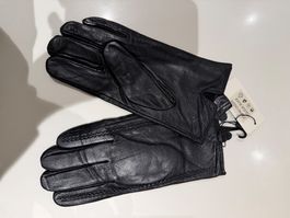 Echt Leder Finger Handschuhe xxxl schwarz