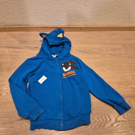 H&M Sweatjacke mit Reissverschluss Sonic Gr. 122/128