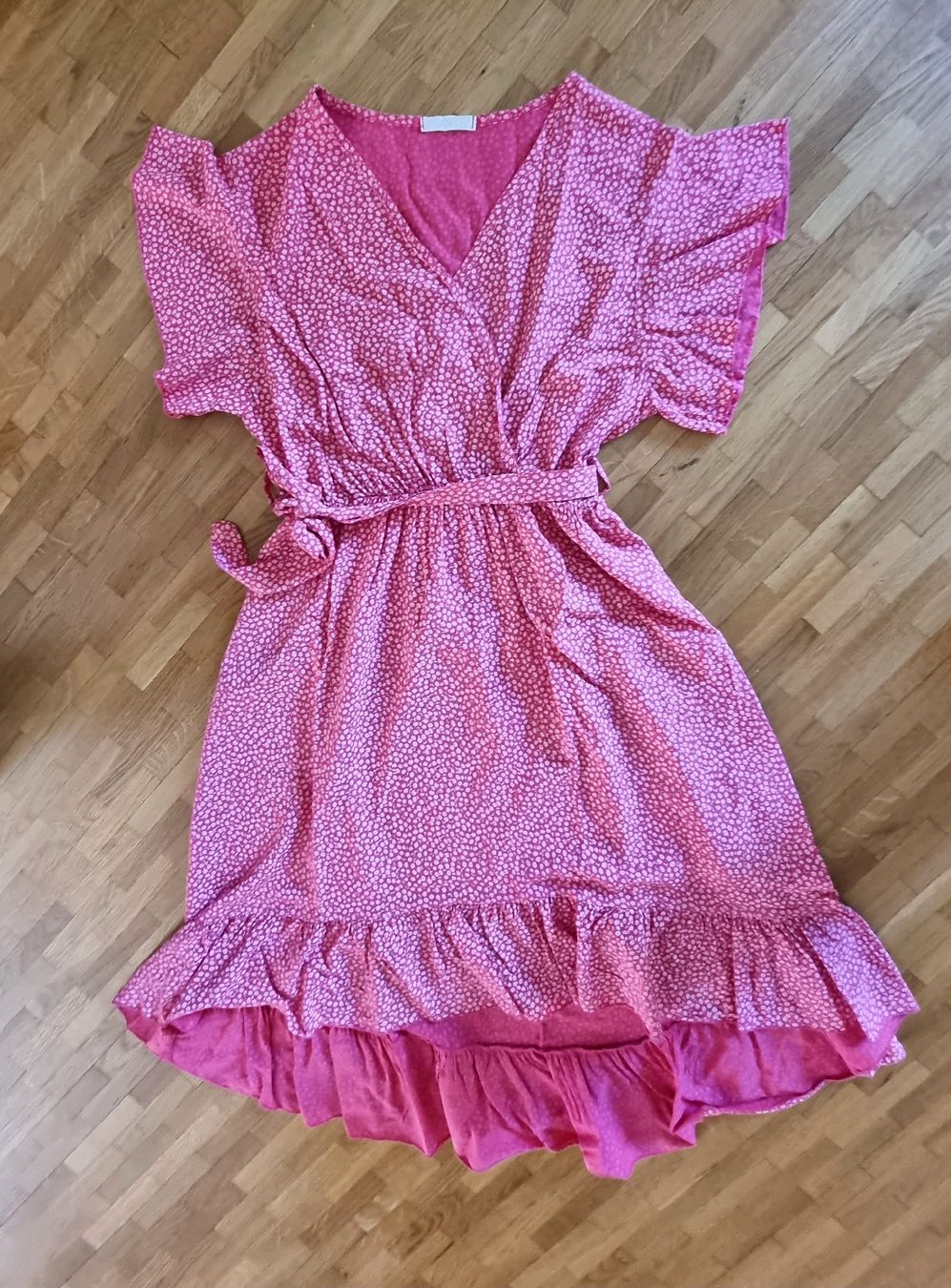 Vestiti: Robe été rose à volants – Usato da Veyrier venduto da Leilazizou 2