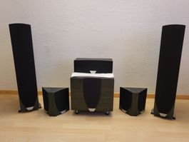 Jamo E8 SUR.2 5.1 Lautsprecher-Set mit Jamo E8SUB Subwoof...
