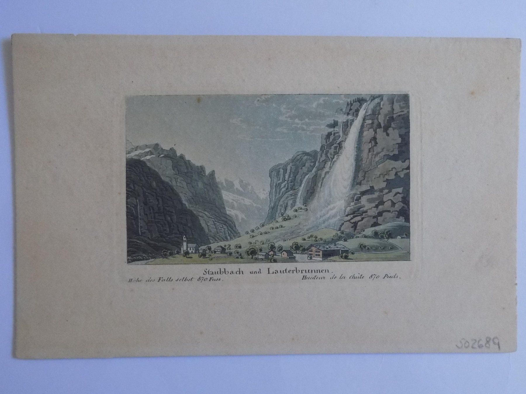 Incisioni: Lauterbrunnen und Staubbach – Usato da Risch venduto da Antikfee 2