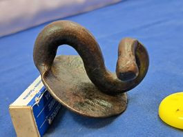 1 antiker handgeschmiedeter S - Wand Haken (LOT1762#AEW9)