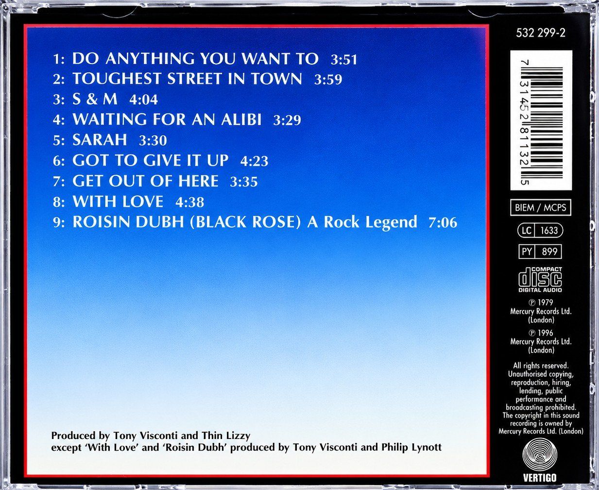 CDs: CD Thin Lizzy "Black Rose", Nr. 512 – Neu und originalverpackt aus Kottwil von Crazyrolf 1