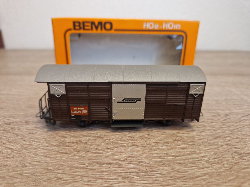 Bemo Modelleisenbahnen: Bemo 2256 Güterwagen RhB H0m – Gebraucht aus St-Aubin-Sauges von tantome
