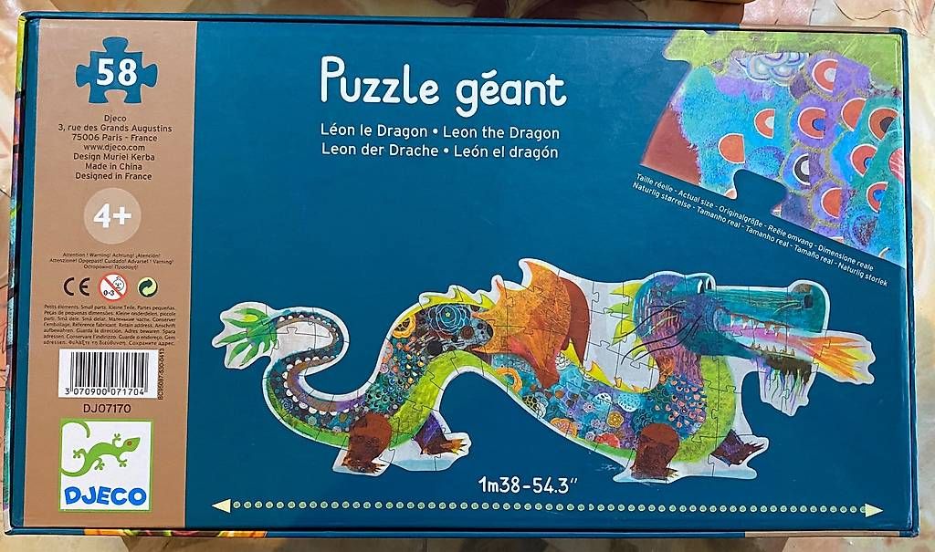 Djeco Puzzle: Puzzle Drago Gigante – Usato da Castel San Pietro venduto da sab_lj2d 1