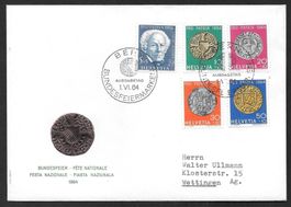 FDC Pro Patria Serie 1964; B118-B122 ET 1.6.1964