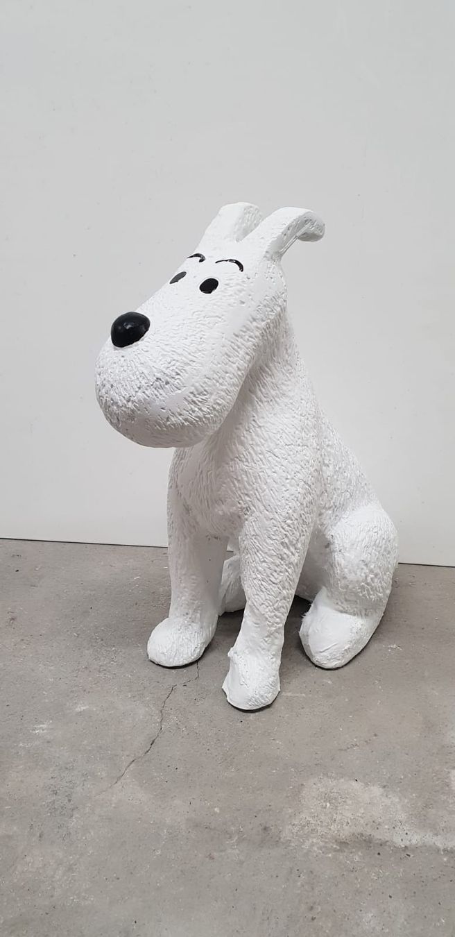 Statuette: Tintin Hund – Nuovo e nell'imballaggio originale da Bern venduto da zwirbelch