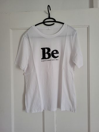 Tshirt, weiss mit Aufdruck Gr.M/38