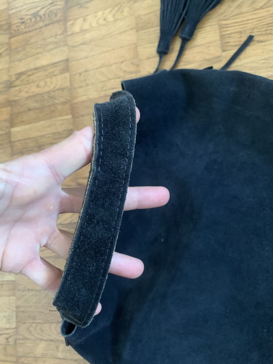 Borse da donna: Paul Kehl wildleder tasche blau – Usato da Zürich venduto da Nikuska32 5