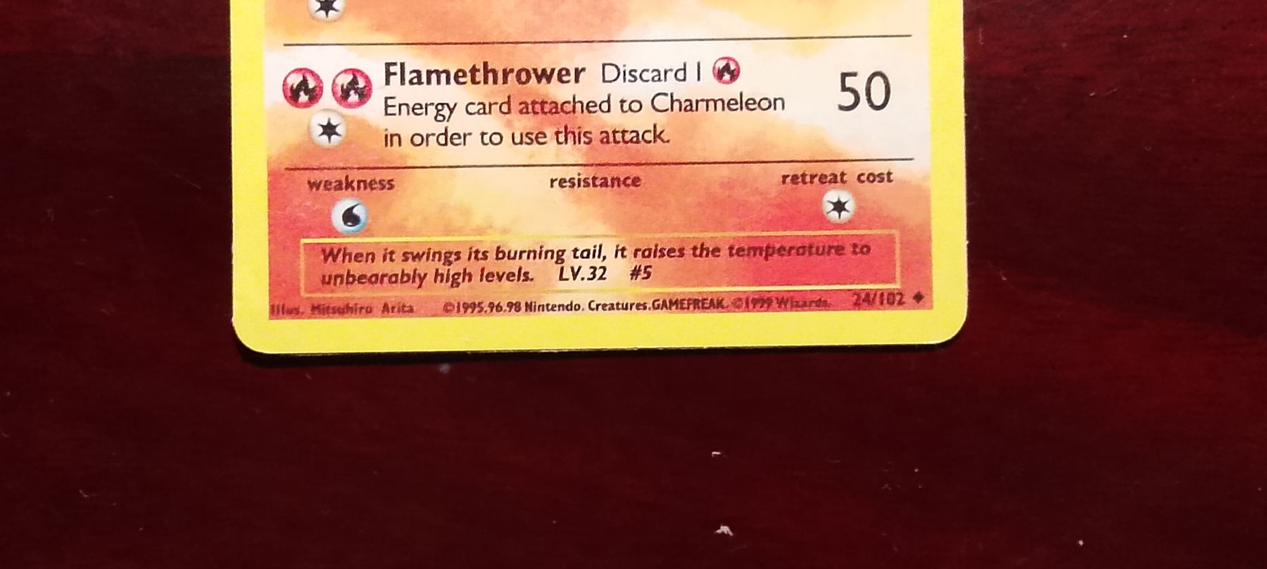 Pokémon Carte collezionabili: Pokémon Charmeleon 24/102 Base Set Shadowless – Usato da Dübendorf venduto da John1893 1