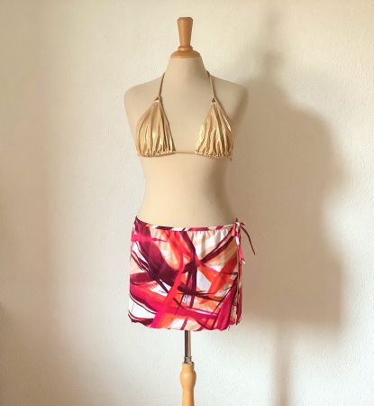 NEW Vintage Y2K Huit Cover Up Skirt S