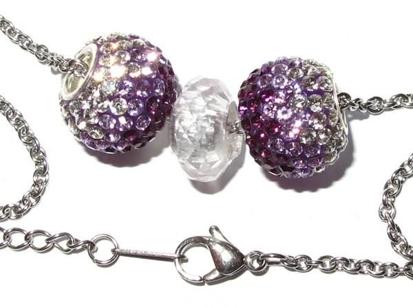 Swarovski Catenine: Big Swarovski Perle mit Chromstahlkette – Nuovo (secondo la descrizione) da Schwanden GL venduto da UHRKNALL 2