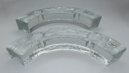 Glasi Hergiswil Kerzenständer-Set „Arco“ (2-teilig)