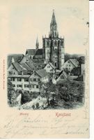 KONSTANZ mit Münster Reliefkarte gel. 1900!