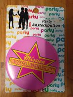 Party Ansteckbutton "Mission Junggesellinnenabschied" neu