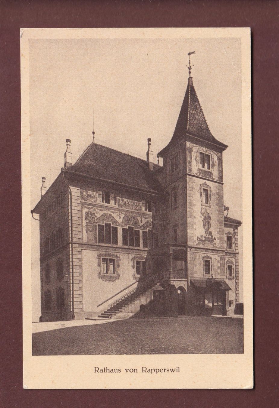Cartes postales: RAPPERSWIL - Rathaus – D'occasion à Pully par nicecards-shop