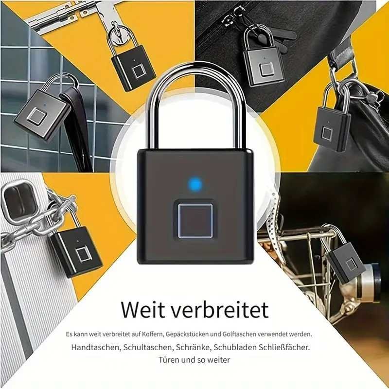 Lucchetti: Fingerprint Vorhängeschloss, wasserdicht – Nuovo e nell'imballaggio originale da Giubiasco venduto da softmail 2