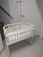 Babybay Beistellbett Maxi, mit Rollen höhenverstellbar weiss