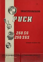 ERSATZTEIL KATALOG | PUCH MOTORRAD - 250 SG / 250 SGS | 1954