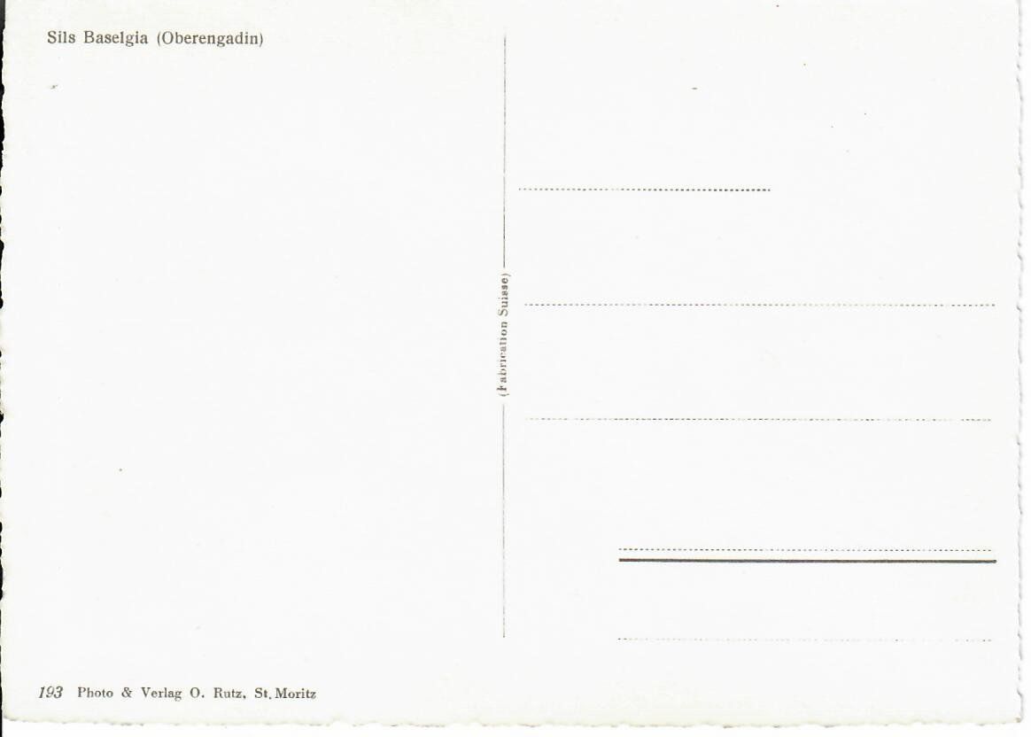 Cartoline postali: Sils Baselgia – Usato da Hochdorf venduto da Ziegel-16 1