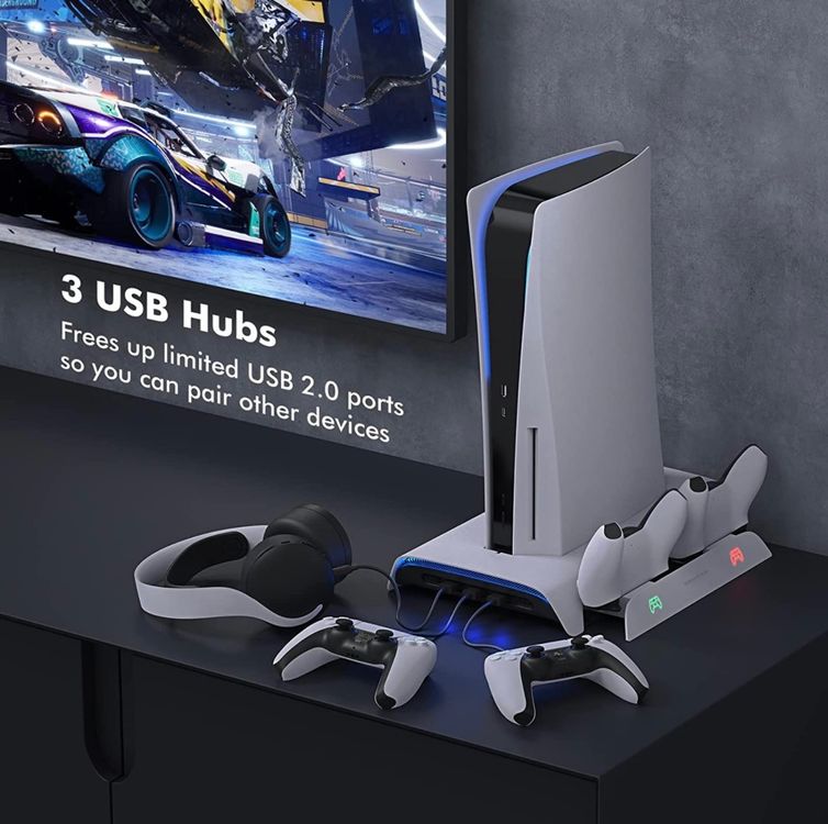 Standfuß Für Sony PS4 Hama Standfuß Mit USB-Hub Für PS4