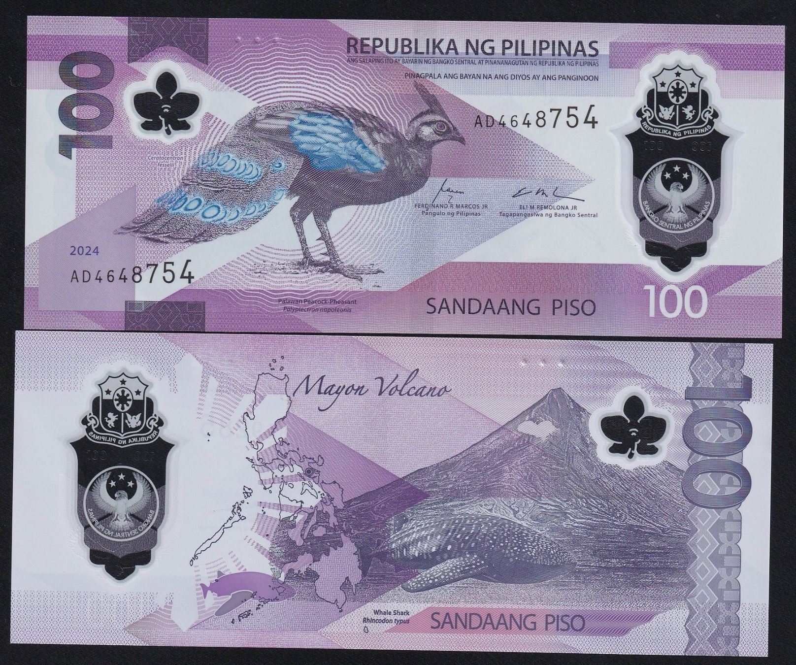 Banconote: Philippinen 100 Piso UNC 2024 – Nuovo e nell'imballaggio originale da Naters venduto da Radman