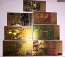 goldene Euro Noten!