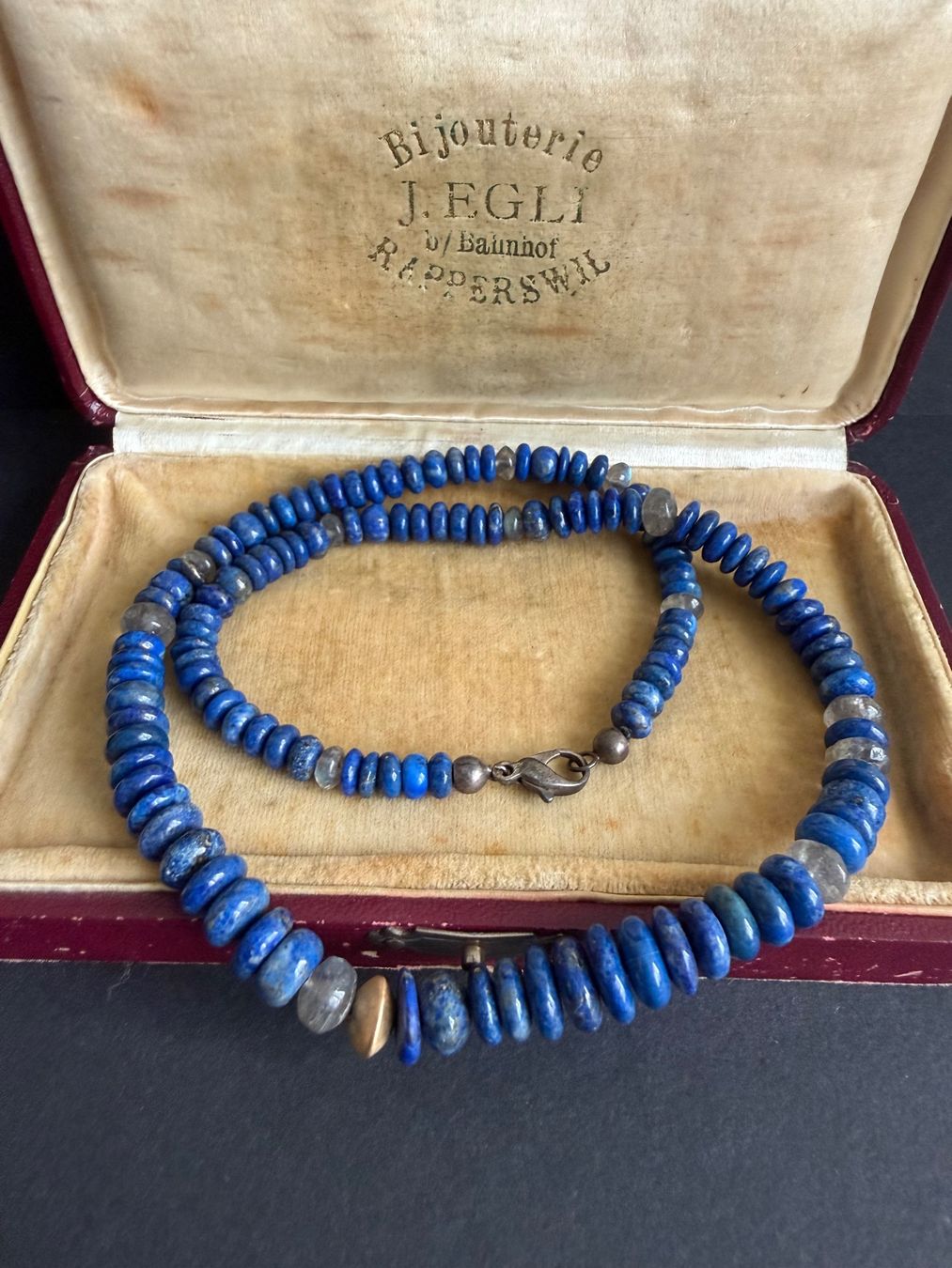 Ketten: Lapislazuli Kette mit Silber Verschluss 925 – Gebraucht aus Spiegel b. Bern von Rogger72 3