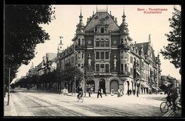 Bern, Fahrradfahrrer auf der Thunstrasse