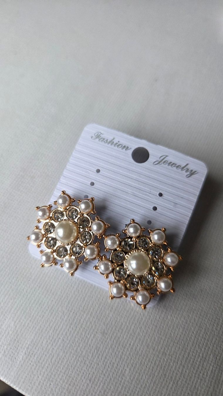 Orecchini pendenti & Orecchini a lobo: Elegante Ohrclips Perlen-Optik, Vintagestil Modeschmuck NEU – Nuovo (secondo la descrizione) da Weggis venduto da Leeclipse 2