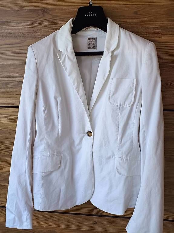 Pull&Bear Jacken: Veste blanche pour femme Pull & Bear, taille L - Neuve – Neu (gemäss Beschreibung) aus Genève von Brachiopode