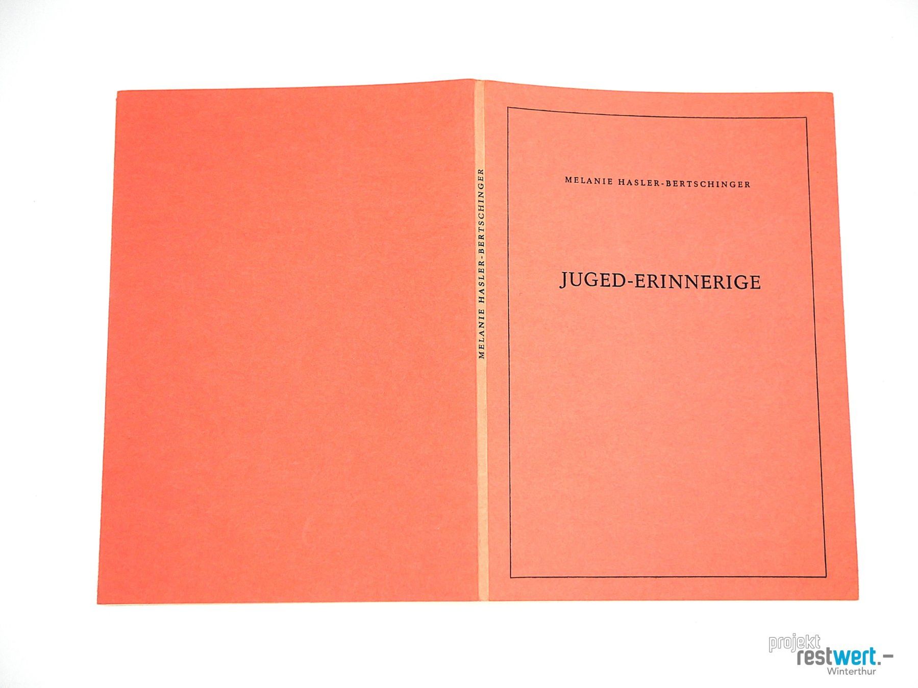 Libri: MELANIE HASLER-BERTSCHINGER- Juged-Erinnerige – Usato da Winterthur venduto da Restwert_Winterthur 1