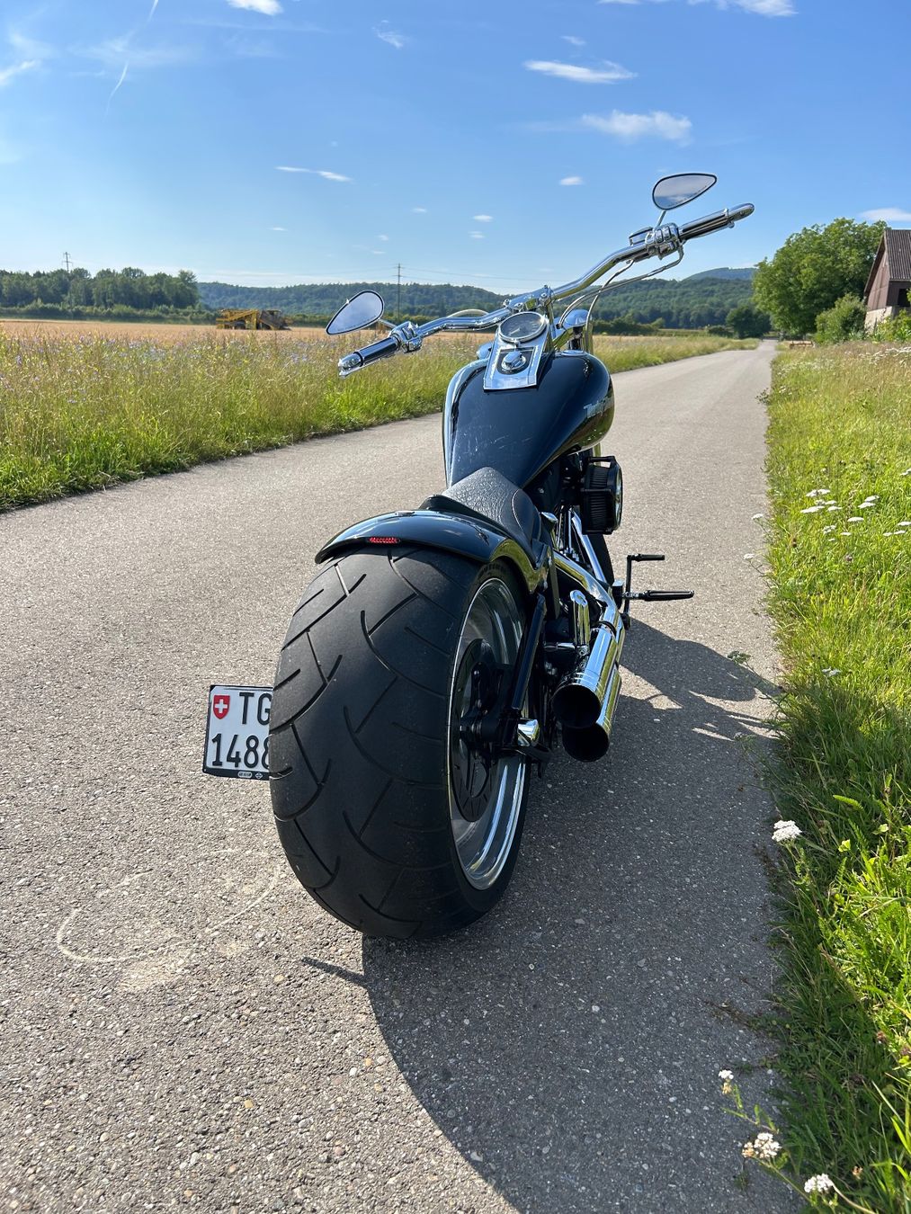 Harley-Davidson Chopper: Harley-Davidson, Bündnerbike – Usato da Felben-Wellhausen venduto da neubi 5