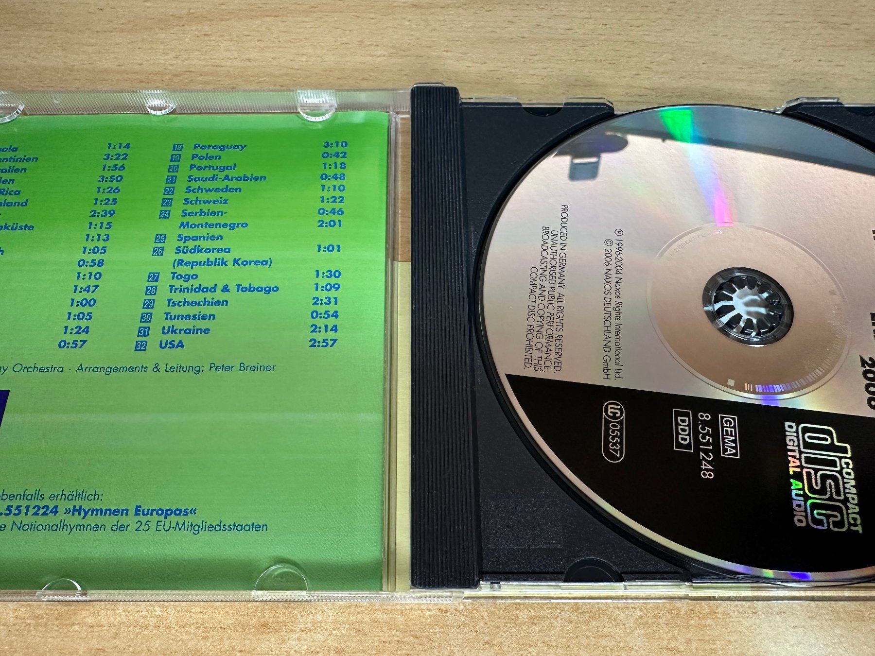 CD: B7 Peter Breiner - Die 32 Nationalhymnen – Usato da Rikon im Tösstal venduto da Alpenmutz 2
