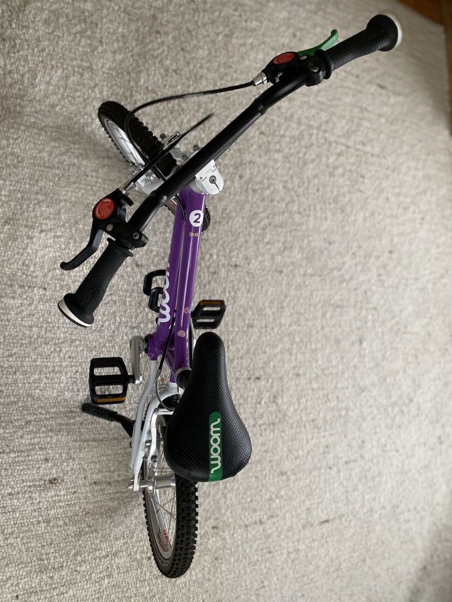 Biciclette: Woom GO 2 Farbe Lila mit Seitenständer – Usato da Zürich venduto da Mamiki_Z 1