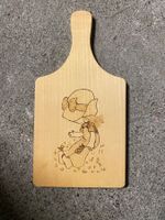 Holzbrett mit Brandmalerei Speckbrettli