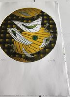 Gravure carburundum 30/40 henri Goetz art