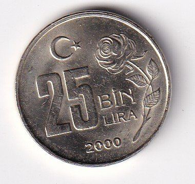 Tutti le monete: Türkei 25 bin lira 2000ss – Usato da Neuchâtel venduto da karlpierrino 1
